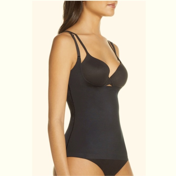 SPANX Suit Your Fancy Open Bust Cami Very Black Size XS Nwt - Picture 1 of 15